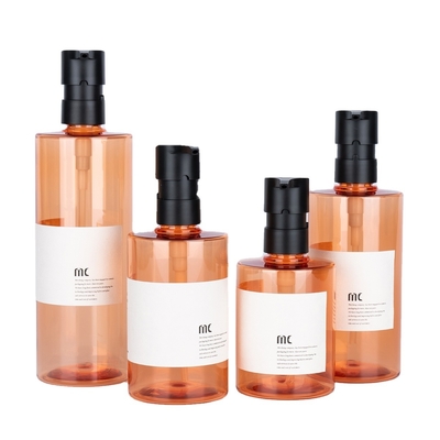 Bottiglie di shampoo da 200 ml 250 ml 300 ml 400 ml in materiale PCR/PET con stampa personalizzata