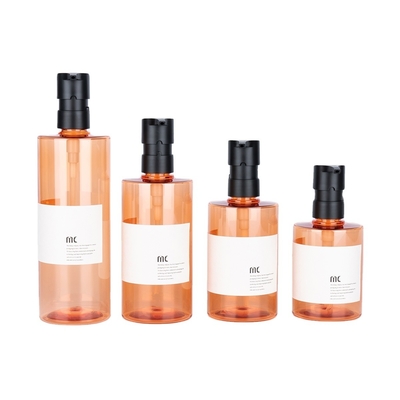 Bottiglie di shampoo da 200 ml 250 ml 300 ml 400 ml in materiale PCR/PET con stampa personalizzata