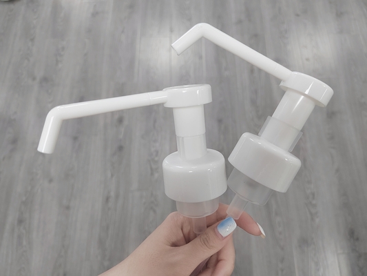 PUMPA SPRAYER Pompa a schiuma a lavaggio a mano a ugello lungo 43 mm per imballaggi di bellezza e industriali