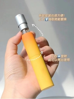 Disegno economico su misura Bottiglia di 8 ml in alluminio per profumi e spruzzo per la bocca