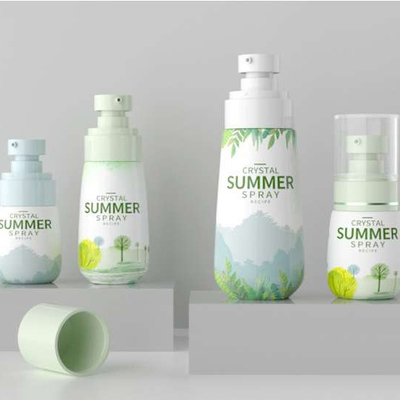 SPRAYER di pompa Tipo di tenuta 30ml 60ml 80ml 100ml Bottiglia di spray cosmetico PET per profumo di nebbia di protezione solare