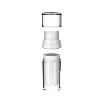 30 ml 50 ml Capacità Bottiglia interna doppia Emulsione di lusso senza aria con tappo a vite MS