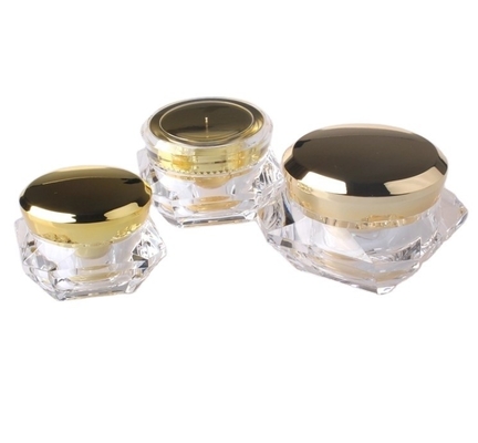 Materiale del colletto Acrilico 15g 30g 50g Contenitore per crema per occhi di lusso in barattolo di diamanti