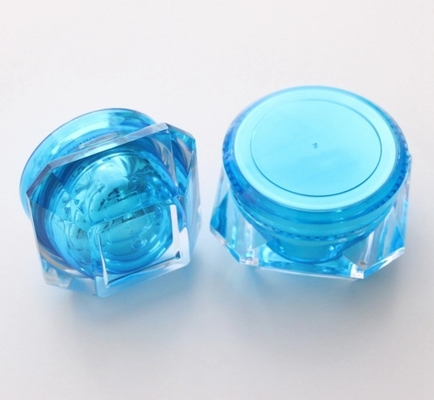 Materiale del colletto Acrilico 15g 30g 50g Contenitore per crema per occhi di lusso in barattolo di diamanti