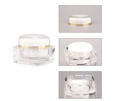 Materiale del colletto Acrilico 15g 30g 50g Contenitore per crema per occhi di lusso in barattolo di diamanti