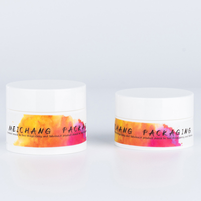 Confezioni personalizzabili 30g 50g Plastico pp rotondo Bottone senza aria per Crema viso Crema occhi Confezioni cosmetiche