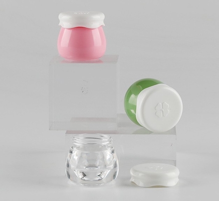 Imballaggio cosmetico acrilico con tappo in plastica da 10 ml per microflesso di crema per il viso