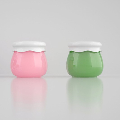 Imballaggio cosmetico acrilico con tappo in plastica da 10 ml per microflesso di crema per il viso