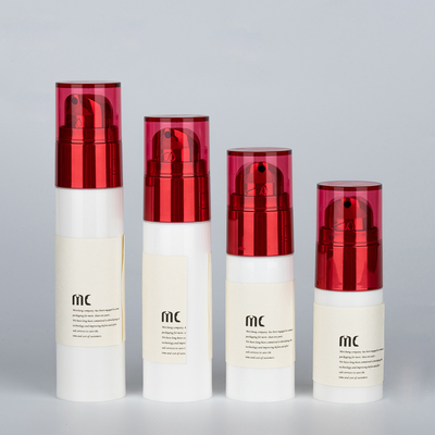 Per la cura personale 20ml 30ml 40ml 50ml Bottiglia senza aria con serigrafia e materiale PP