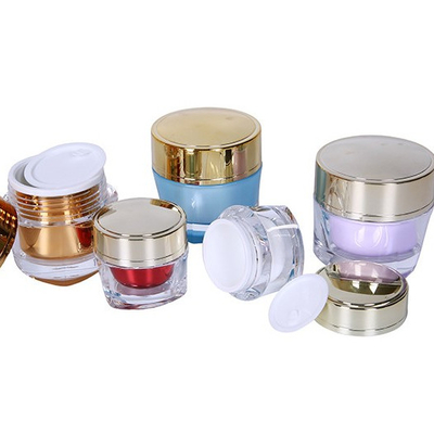 Corpo acrilico PP Serbatoio interno 15g Crema per la cura della pelle vuota Crema per il viso Contenitore cosmetico Cartucce di crema