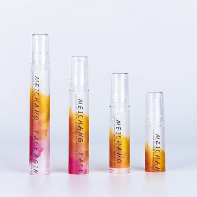 Imballaggio per la cura della pelle da 5 ml a 10 ml AS Bottiglia di pompa senza aria di forma rotonda di plastica