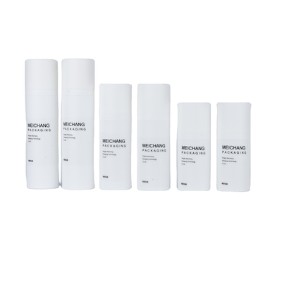 15ML 30ML 50ML Pompa di lozione bianca opaca senza aria Bottiglia di scarico di 0,25ml Pompa di spruzzo Pp