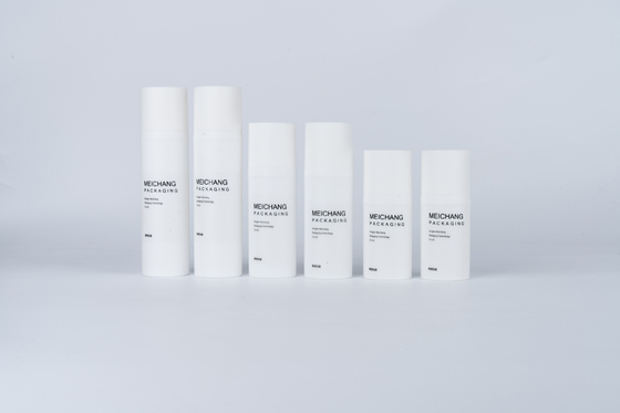 MEI CHANG 15ML 30ML 50ML Bottiglia cilindrica rotonda senza aria pompa di lozione per imballaggi cosmetici