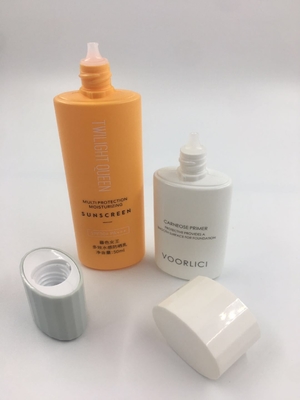 Logo del cliente accettabile 30ml 50ml HDPE Soft Plastic Empty Sunscreen Cream Packaging