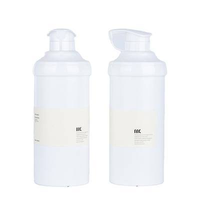 Materiale PP 16oz 500ml Forma rotonda Bottiglia di pompa di lozione di plastica per la grande bottiglia senza aria
