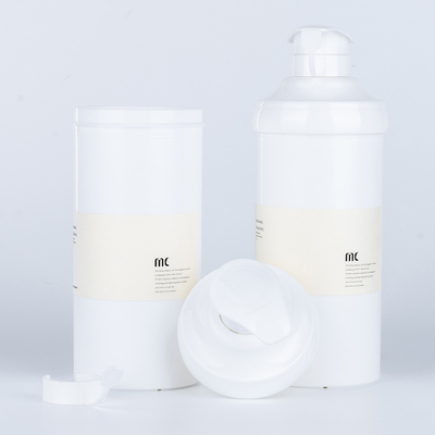 Materiale PP 16oz 500ml Forma rotonda Bottiglia di pompa di lozione di plastica per la grande bottiglia senza aria