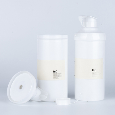 Materiale PP 16oz 500ml Forma rotonda Bottiglia di pompa di lozione di plastica per la grande bottiglia senza aria