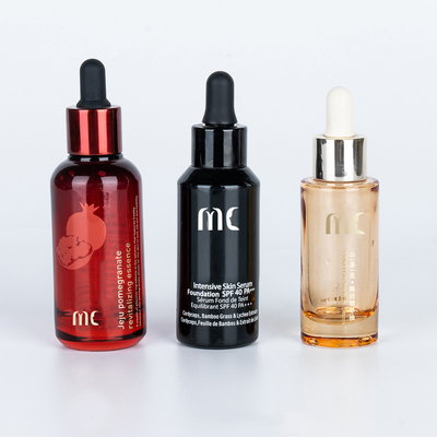 Bottiglia a goccia rotonda di vetro 30 ml 50 ml per fine e lusso Essence Siero Zhejiang Child Resistant