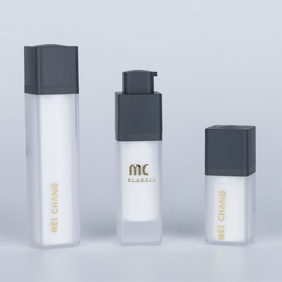Colore e stampa personalizzabili Bottiglia pompa lozione acrilica per la cura della pelle 15ml 30ml 50ml