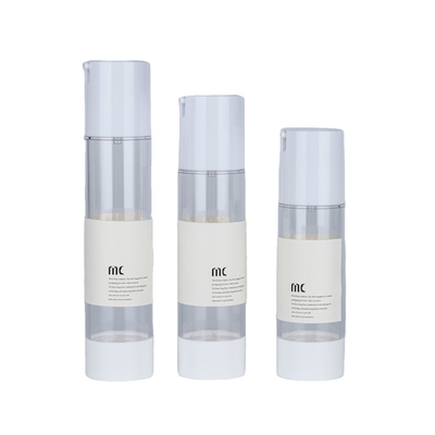 10 ml 15 ml 20 ml 30 ml 50 ml 80 ml 100 ml 120 ml Bottiglia di plastica AS senza aria per la cura della pelle