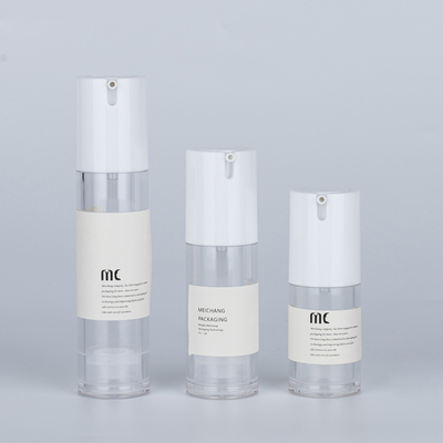 10 ml 15 ml 20 ml 30 ml 50 ml 80 ml 100 ml 120 ml Bottiglia di plastica AS senza aria per la cura della pelle