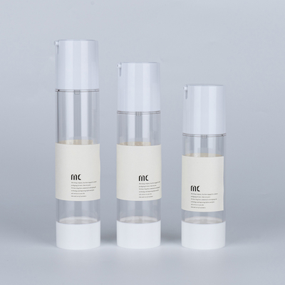 10ml 15ml 20ml 30ml 50ml 80ml 100ml 120ml Bottiglia di lozione di pompa in plastica senza aria per la cura della pelle