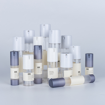 10 ml 15 ml 20 ml 30 ml 50 ml 80 ml 100 ml 120 ml Bottiglia di plastica AS senza aria per la cura della pelle