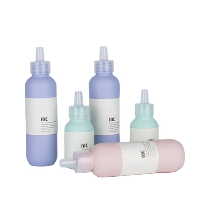 Stampa a schermo Bottiglia rotonda per imballaggio liquido in plastica HDPE da 60 ml 80 ml 100 ml 120 ml 150 ml