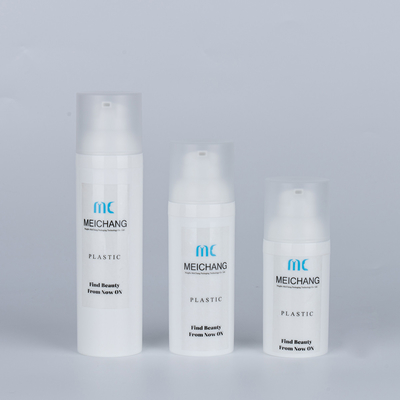Stampa a schermo con tappo a vite personalizzato Bottella pompa senza aria per lavaggio del corpo da 30 ml 50 ml 75 ml