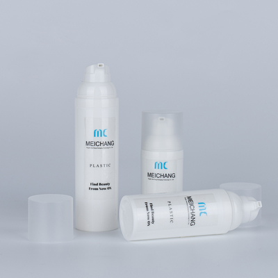 Bottiglia di pompa senza aria in plastica PP con tappo a vite personalizzato per lavaggio del corpo 30ml 50ml 75ml