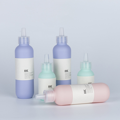 60 ml 80 ml 100 ml 120 ml 150 ml HDPE Squeeze Dropper Bottle per la cura dei capelli e la lozione per il corpo