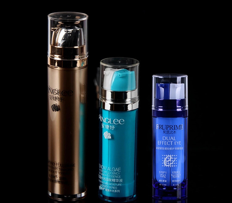Color Cosmetic Airless Bottle 25ml Interior Engraving AS Double Inner Bottle Luxury Emulsion