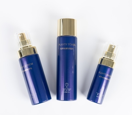 Bottiglia cosmetica con colletto in PET da 40 ml con tappo acrilico e confezionamento per cosmetici di lusso