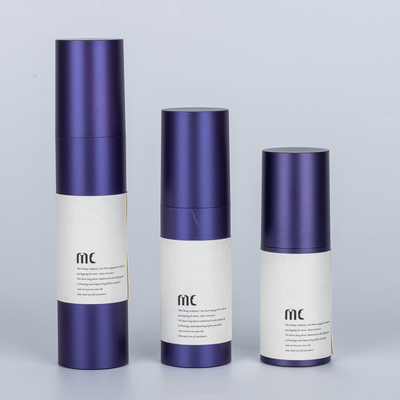 Bottiglia di pompa cosmetica senza aria a colori personalizzati di alta gamma 30 ml 50 ml 100 ml per lozione per il corpo