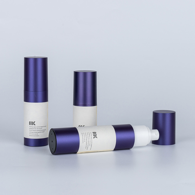 Bottiglia di pompa cosmetica senza aria a colori personalizzati di alta gamma 30 ml 50 ml 100 ml per lozione per il corpo