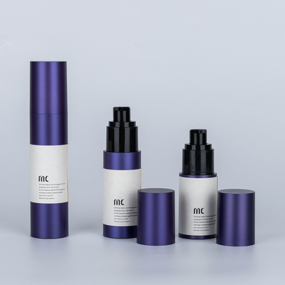 Bottiglia di pompa cosmetica senza aria a colori personalizzati di alta gamma 30 ml 50 ml 100 ml per lozione per il corpo