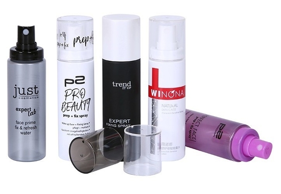Stampa a schermo Bottiglia di spruzzo di nebbia cosmetica in plastica PET per imballaggi di bellezza personalizzati