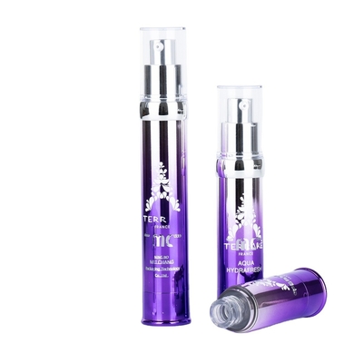 Cosmetici industriali 15ml 20ml 30ml Pompa senza aria con serigrafia e artigianato UV