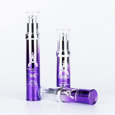 Cosmetici industriali 15ml 20ml 30ml Pompa senza aria con serigrafia e artigianato UV