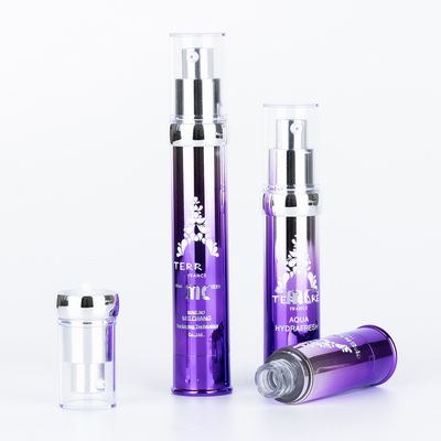 Cosmetici industriali 15ml 20ml 30ml Pompa senza aria con serigrafia e artigianato UV