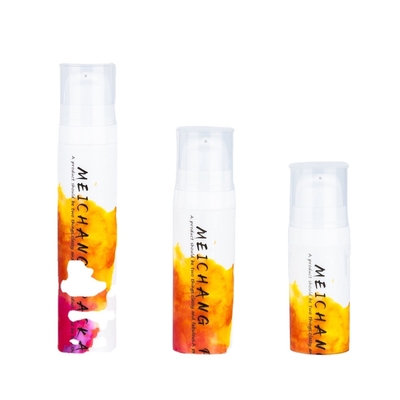 5 ml 10 ml 15 ml PP Bottiglia di pompa di lozione bianca senza aria Bottiglia toner con tappo industriale