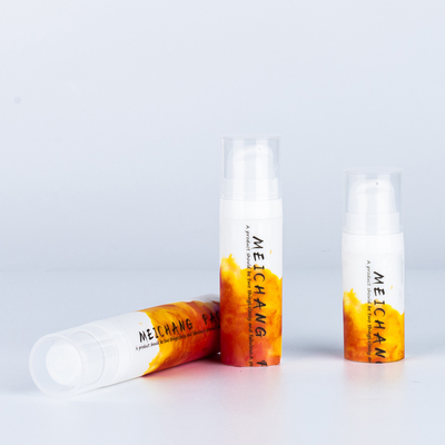 5 ml 10 ml 15 ml PP Bottiglia di pompa di lozione bianca senza aria Bottiglia toner con tappo industriale
