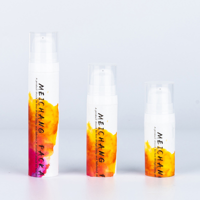 5 ml 10 ml 15 ml PP Bottiglia di pompa di lozione bianca senza aria Bottiglia toner con tappo industriale