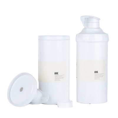500 ml di forma rotonda pompa di lozione di plastica bottiglia senza aria bottiglia innovativo design senza aria