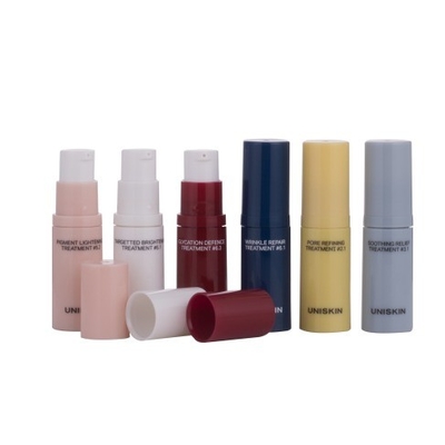 Crema per gli occhi Imballaggio cosmetico Bottiglia senza aria Plastico per la cura personale Stampa a schermo 5ml