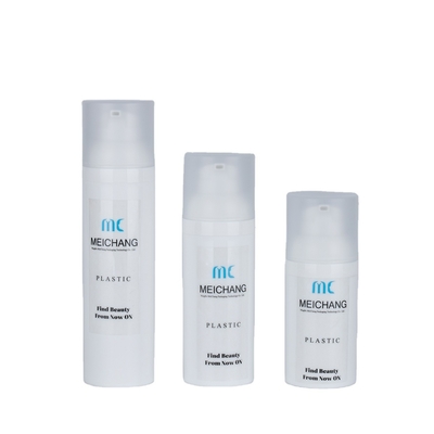 Stampa a schermo con tappo a vite personalizzato Bottella pompa senza aria per lavaggio del corpo da 30 ml 50 ml 75 ml